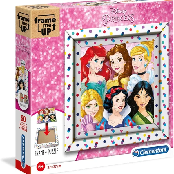 Pusle raamiga Clementoni Disney Princess, 60-osaline