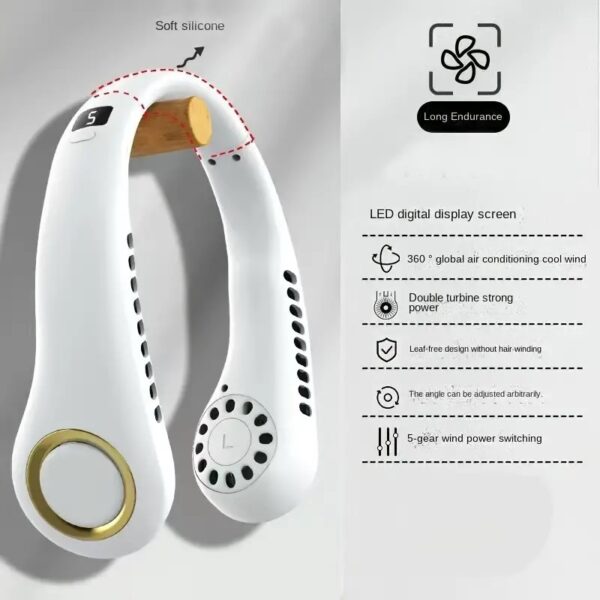Juhtmevaba kaela ventilaator