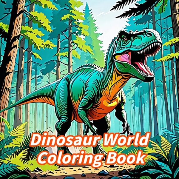Värviraamat Dinosaur World