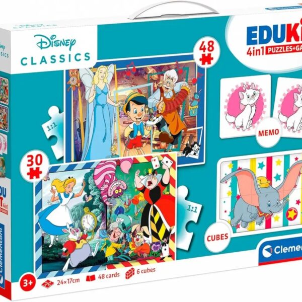 Disney pusle ja mängukomplekt 4in1