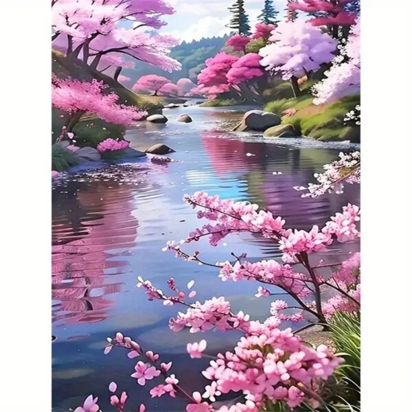Teemanttikand Sakura oja, 30x40cm