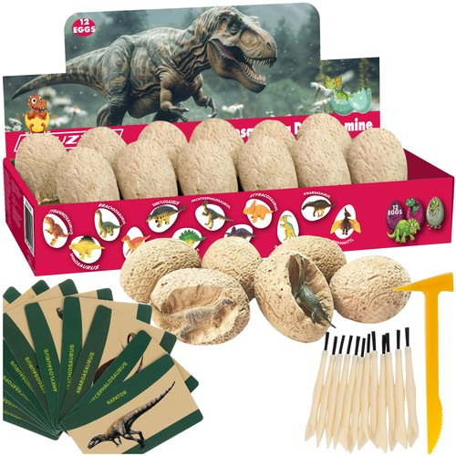 Kaevanduskomplekt Dinosaurused, 12tk