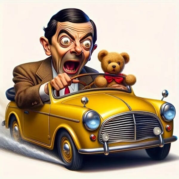 Teemanttikand Mr. Bean, 30x30cm