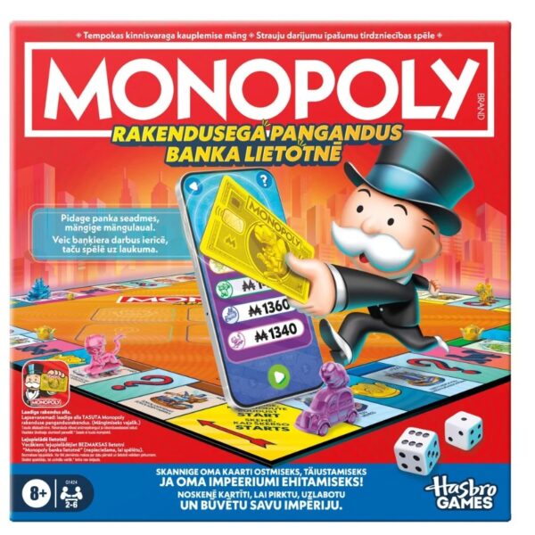 Monopoly lauamäng Rakendusega pangandus, eesti keeles